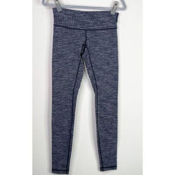 Lululemon Coco Pique Knit Wunder Under Pant III Women's Size 4 - Picture 1 of 9